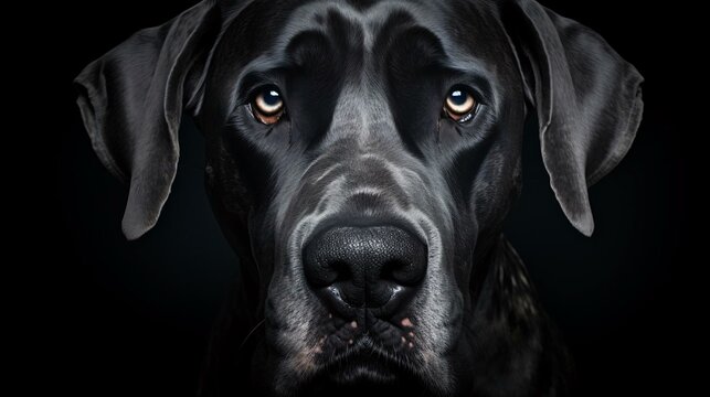 a close up of a dog