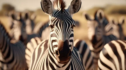 Rolgordijnen a group of zebras © KWY