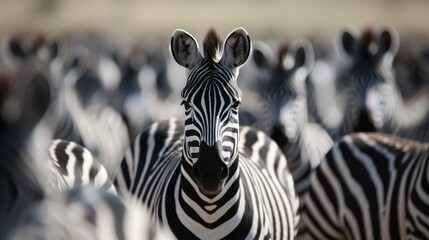 a group of zebras in a field