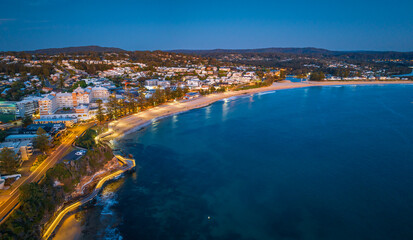 Fototapeta premium Calm and cool Spring sunrise over The Haven at Terrigal