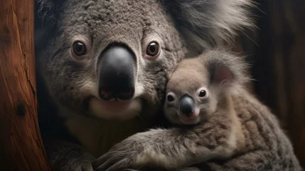 Deurstickers a couple of koalas © KWY