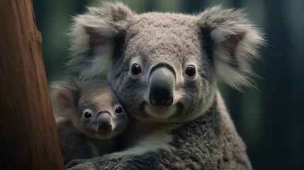 Fotobehang a group of koalas © KWY