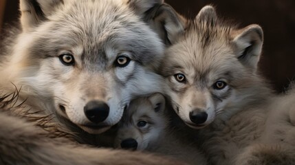 a group of wolves