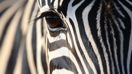 a zebra with its eyes closed