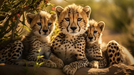 a group of cheetahs