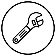 Wrench Vector Icon Design Illustration