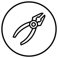Plier Vector Icon Design Illustration