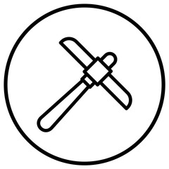 Pickaxe Vector Icon Design Illustration