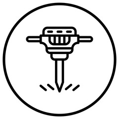 Drilling Vector Icon Design Illustration