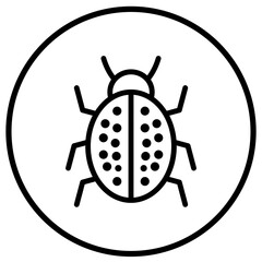 Bug Vector Icon Design Illustration