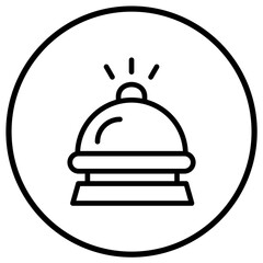 Hotel bell Vector Icon Design Illustration