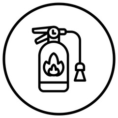 Fire extinguisher Vector Icon Design Illustration