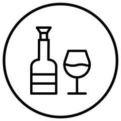 Wine Vector Icon Design Illustration