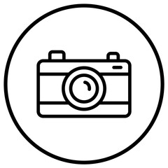 Camera Vector Icon Design Illustration