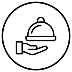 Room service Vector Icon Design Illustration