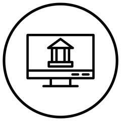 Online banking Vector Icon Design Illustration