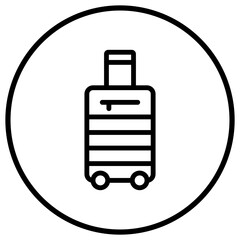 Luggage Vector Icon Design Illustration