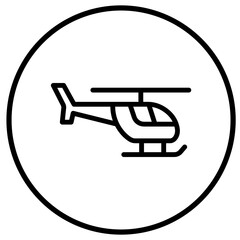 Helicopter Vector Icon Design Illustration