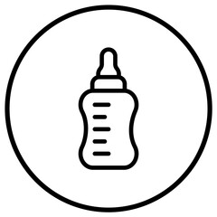 Baby bottle Vector Icon Design Illustration