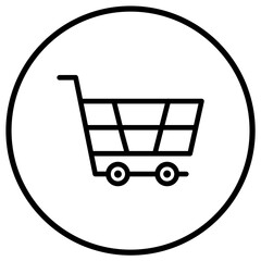 Shopping cart Vector Icon Design Illustration