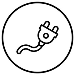 Plug Vector Icon Design Illustration