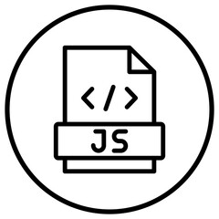 Javascript Vector Icon Design Illustration