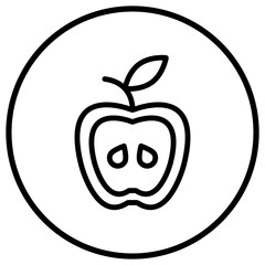 Apple Vector Icon Design Illustration