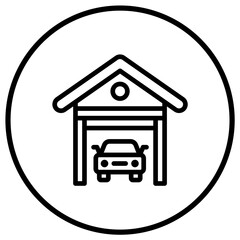 Garage Vector Icon Design Illustration