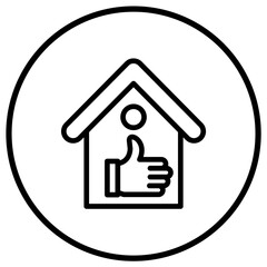 House Like Vector Icon Design Illustration
