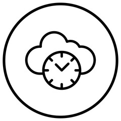 Clock Vector Icon Design Illustration