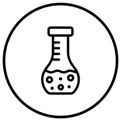 Volumetric flask Vector Icon Design Illustration