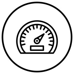 Speedometer Vector Icon Design Illustration