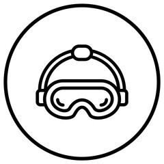 Safety glasses Vector Icon Design Illustration