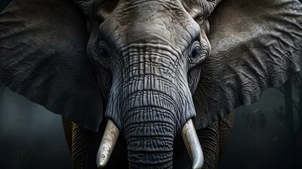 Foto op Aluminium an elephant with tusks © KWY