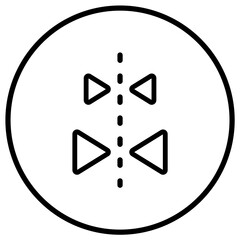 Mirror image Vector Icon Design Illustration