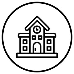 Railway station Vector Icon Design Illustration