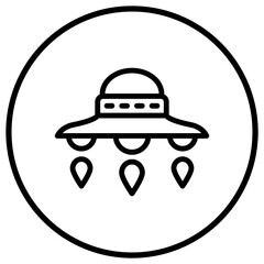 Ufo Vector Icon Design Illustration