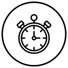 Stopwatch Vector Icon Design Illustration