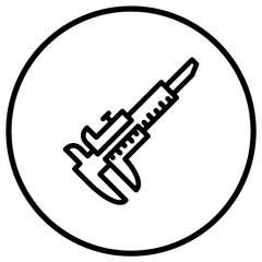 Caliper Vector Icon Design Illustration