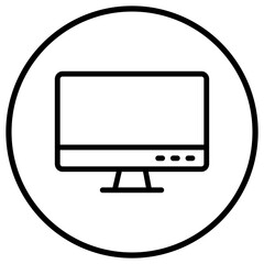 Lcd Vector Icon Design Illustration