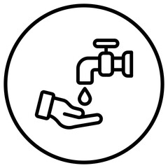 Wudhu Vector Icon Design Illustration