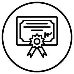 Diploma Vector Icon Design Illustration