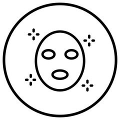 Face mask Vector Icon Design Illustration