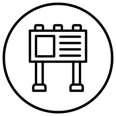 Billboard Vector Icon Design Illustration
