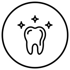 Obraz premium Teeth Vector Icon Design Illustration