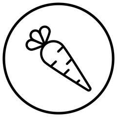 Carrot Vector Icon Design Illustration