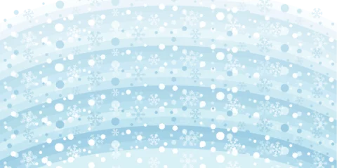 Wandaufkleber 寒中見舞い　クリスマス　雪　背景 © KUU