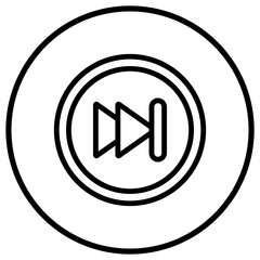 Forward Vector Icon Design Illustration