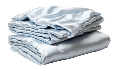 Cozy Nights Celebrating Warmth with Bed Sheets Isolated on Transparent Background PNG.