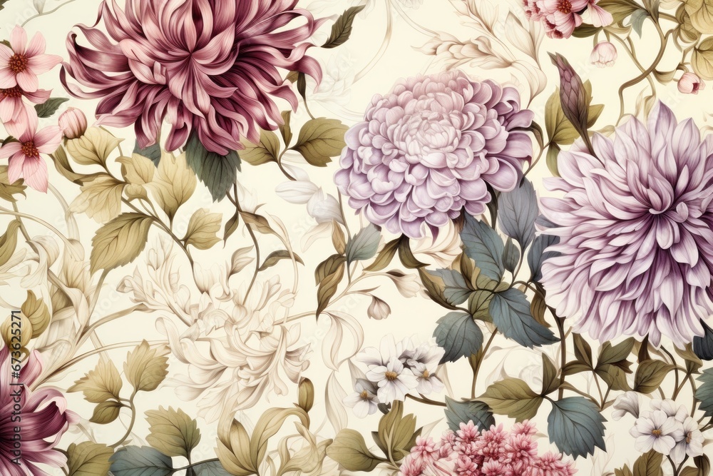 Poster refreshing atmosphere with these mesmerizing floral background patterns